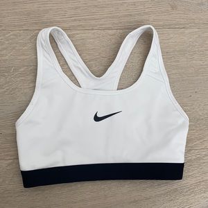 Nike Dri-fit white sports bra